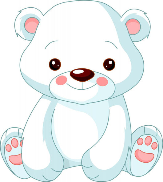Fun zoo. Polar Bear Wall Decal
