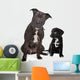 two mixed breed dogs Wall Decal