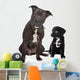 two mixed breed dogs Wall Decal
