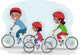 Family Biking Together