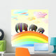 Elephants Wall Mural