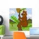 Braunbar Bei Der Honigsuche Wall Mural