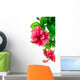 Hibiscus Flower White Wall Decal