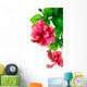 Hibiscus Flower White Wall Decal