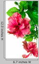 Hibiscus Flower White Wall Decal