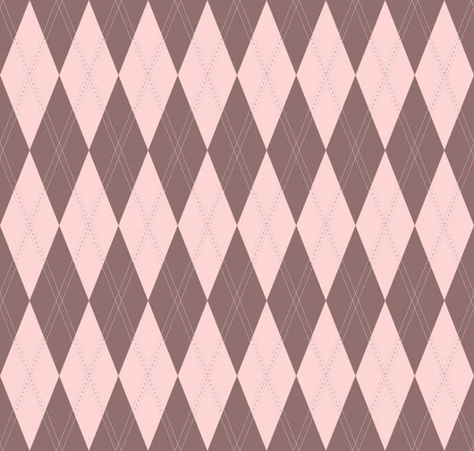 Seamless Argyle Pattern Wall Decal