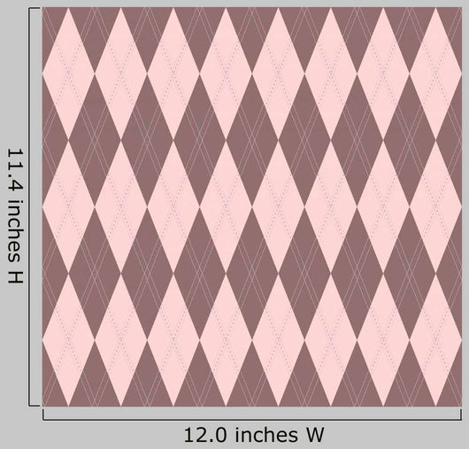 Seamless Argyle Pattern Wall Decal