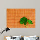 Plant over a Bamboo Matt Wall Mural