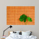 Plant over a Bamboo Matt Wall Mural