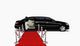 black limo and red carpet Wall Decal