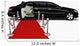 black limo and red carpet Wall Decal