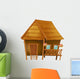 Cartoon hut Wall Decal