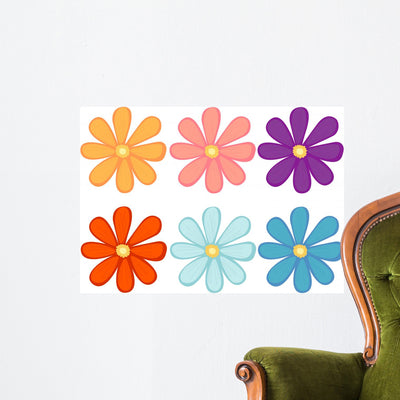 Flowers shown on a wall