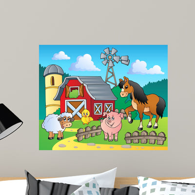 Farm Theme Image 4 shown on a wall