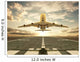 Airplane Taking off Sunset Wall Mural