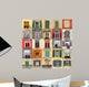Collage With Old Windows From Italy Europe Wall Mural