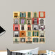 Collage With Old Windows From Italy Europe Wall Mural