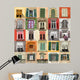 Collage With Old Windows From Italy Europe Wall Mural