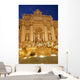 Rome-trevi Fountain Evening