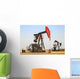 Oil well pump jacks at Bakken Oil Field near Estevan Wall Mural