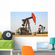 Oil well pump jacks at Bakken Oil Field near Estevan Wall Mural