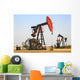 Oil well pump jacks at Bakken Oil Field near Estevan Wall Mural