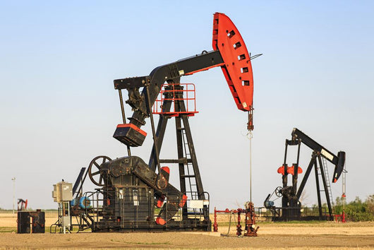 Oil well pump jacks at Bakken Oil Field near Estevan Wall Mural
