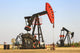Oil well pump jacks at Bakken Oil Field near Estevan Wall Mural