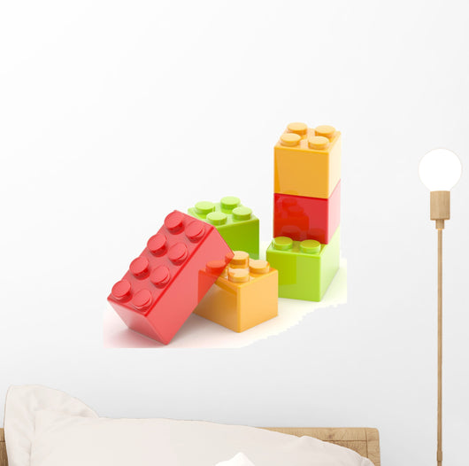 Construction Brick Blocks Wall Decal