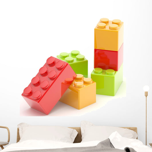 Construction Brick Blocks Wall Decal