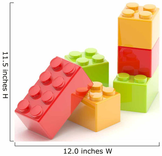 Construction Brick Blocks Wall Decal