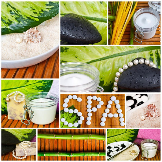Spa Collage Beautiful Conceptual