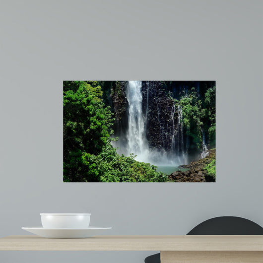 Tropical waterfall jungle Wall Mural