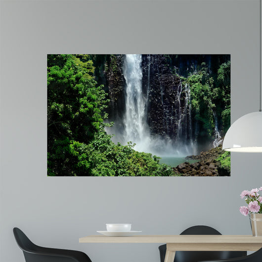 Tropical waterfall jungle Wall Mural