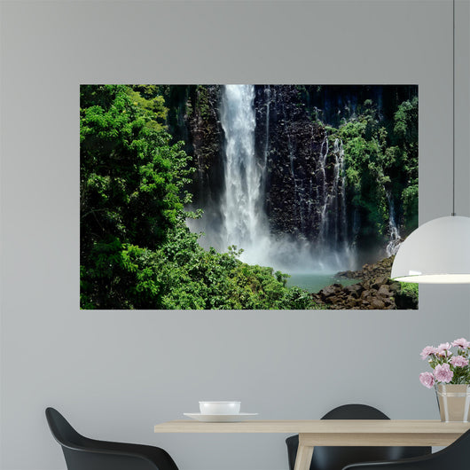 Tropical waterfall jungle Wall Mural
