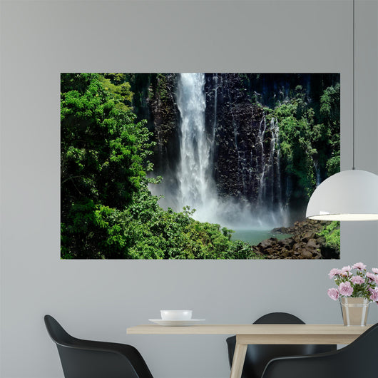 Tropical waterfall jungle Wall Mural