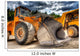 Bulldozer at construction yard Wall Mural