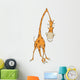 Cheerful giraffe. Cartoon Wall Decal