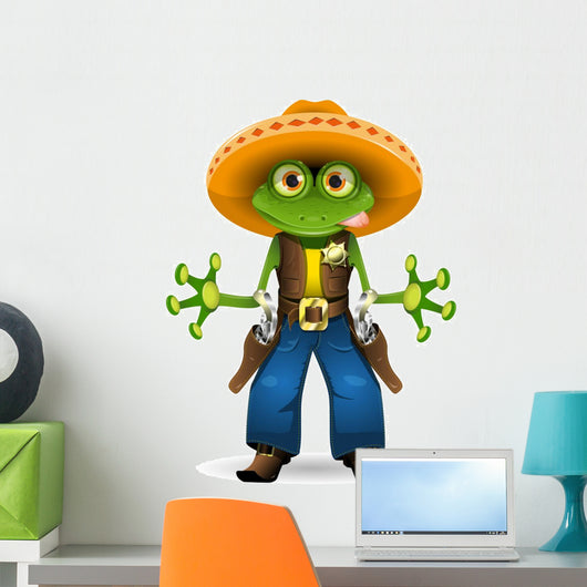 frog sheriff Wall Decal