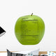 Green Apple With Nutrition Facts Wall Decal