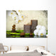 White Orchid with Bamboo
