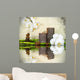 White Orchid with Bamboo