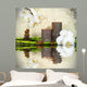 White Orchid with Bamboo