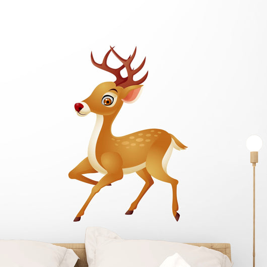 Deer cartoon isolated Wall Decal