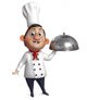 cartoon chef Wall Decal