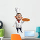 3D Chef with Pizza Wall Decal