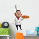 3D Chef with Pizza Wall Decal