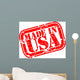 Grunge Made in USA Rubber Stamp Wall Decal