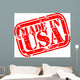 Grunge Made in USA Rubber Stamp Wall Decal