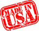 Grunge Made in USA Rubber Stamp Wall Decal